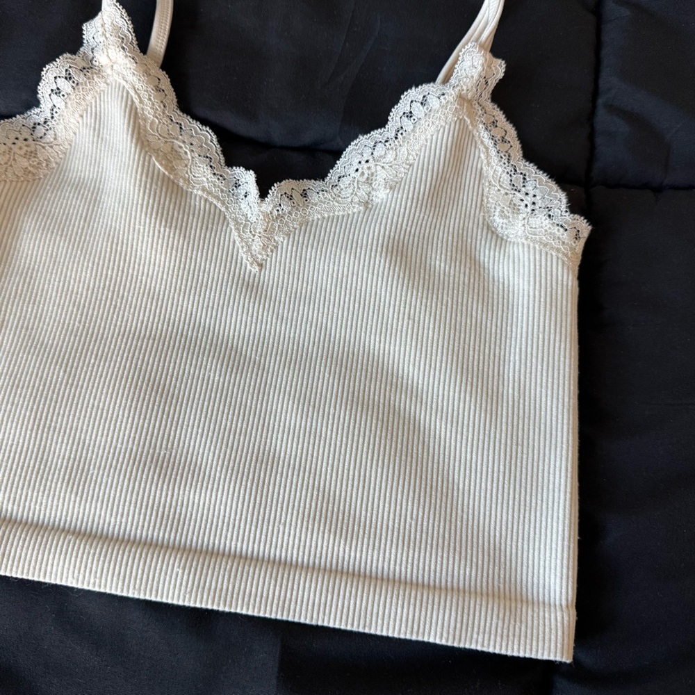 wild fable off-white lace trim seamless tank top - Picture 6 of 9